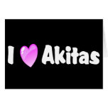 I Love Akitas cards