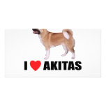 I Love Akitas photo cards