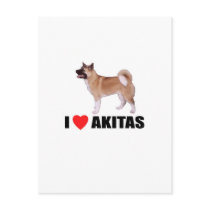 I Love Akitas Postcard