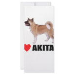I Love Akitas Customized Rack Card