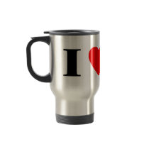 I Love Akitas Travel Mug