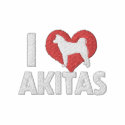 I Love Akitas Women's embroidered shirts