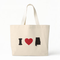 I love Alabama Canvas Bag