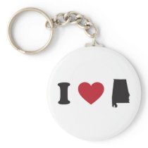 I love Alabama Keychain