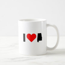 I Love Alabama Mug