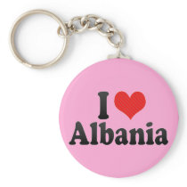 I Love Albania Key Chain