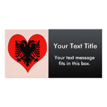 I Love Albania Customised Photo Card