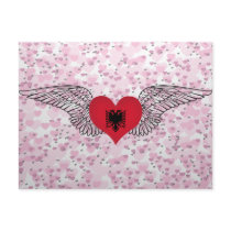 I Love Albania -wings Post Cards