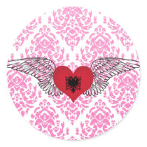 I Love Albania -wings Stickers