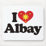 I Love Albay mousepads
