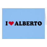 I LOVE ALBERTO cards