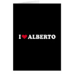 I LOVE ALBERTO cards
