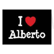 I love Alberto heart custom personalised