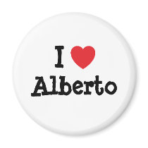 I love Alberto heart custom personalised