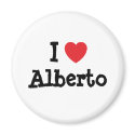 I love Alberto heart custom personalised magnets