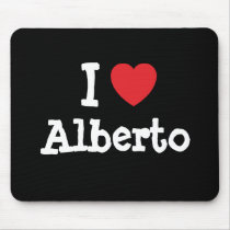 I love Alberto heart custom personalised
