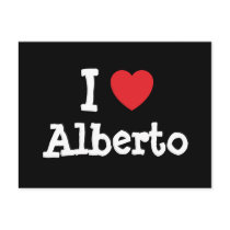 I love Alberto heart custom personalised