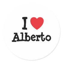 I love Alberto heart custom personalised