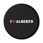 I LOVE ALBERTO magnets