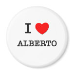 I Love Alberto magnets