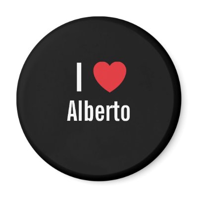 I love Alberto Magnet by funnycustomtshirts