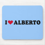 I LOVE ALBERTO mousepads