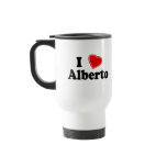 I Love Alberto mugs