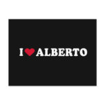 I LOVE ALBERTO postcards
