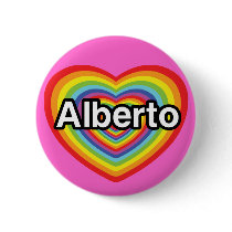I love Alberto, rainbow heart