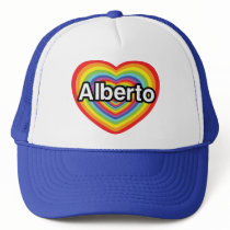 I love Alberto, rainbow heart
