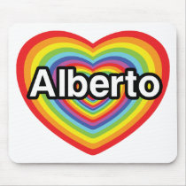 I love Alberto, rainbow heart
