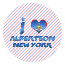 I love Albertson, New York Stickers