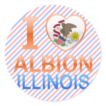 I Love Albion, IL Sticker