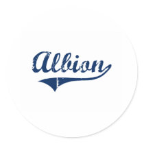 I Love Albion Michigan Round Sticker