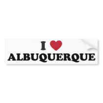 I Love Albuquerque New Mexico Bumper Sticker