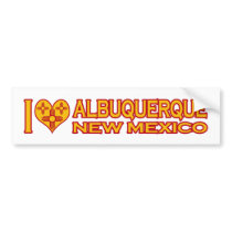 I Love Albuquerque, NM Bumper Sticker