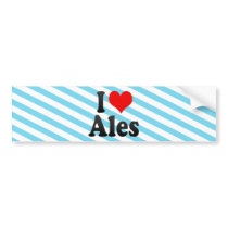 I Love Ales, France Bumper Sticker