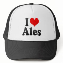 I Love Ales, France Trucker Hats