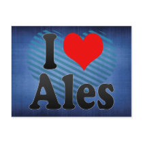 I Love Ales, France Post Cards