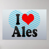 I Love Ales, France Print