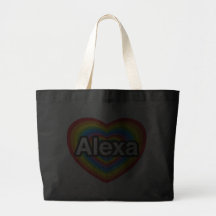 I love Alexa. I love you Alexa. Heart Bags
