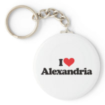 I Love Alexandria Keychain