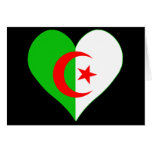I Love Algeria Heart Greeting Card
