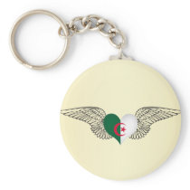 I Love Algeria -wings Keychain