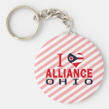 I love Alliance, Ohio Key Chain