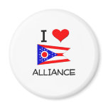 I Love Alliance Ohio Fridge Magnet