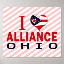 I love Alliance, Ohio Poster