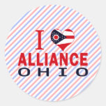 I love Alliance, Ohio Round Sticker