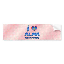 I love Alma, New York Bumper Stickers
