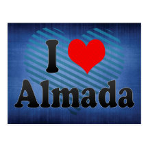 I Love Almada, Portugal. Eu Amo Almada, Portugal Post Card